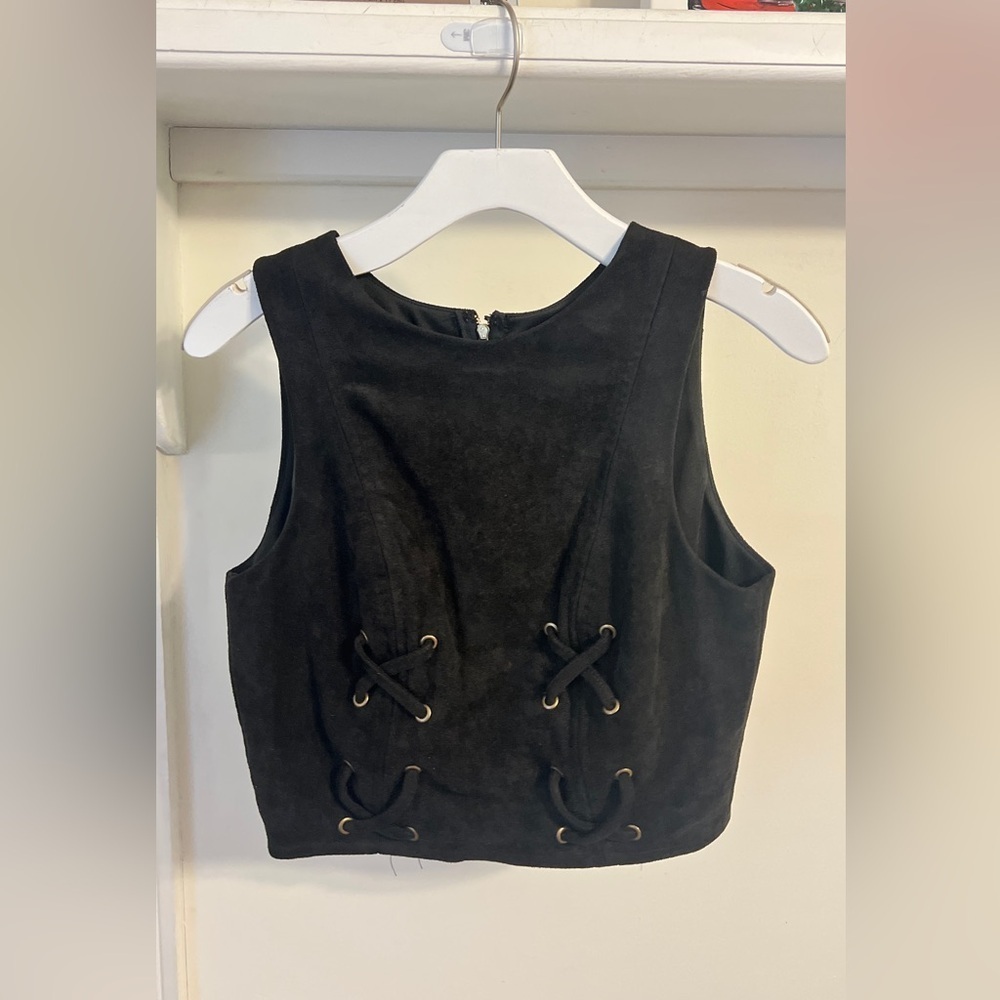 Final price With tags She + Sky Suede Like Top